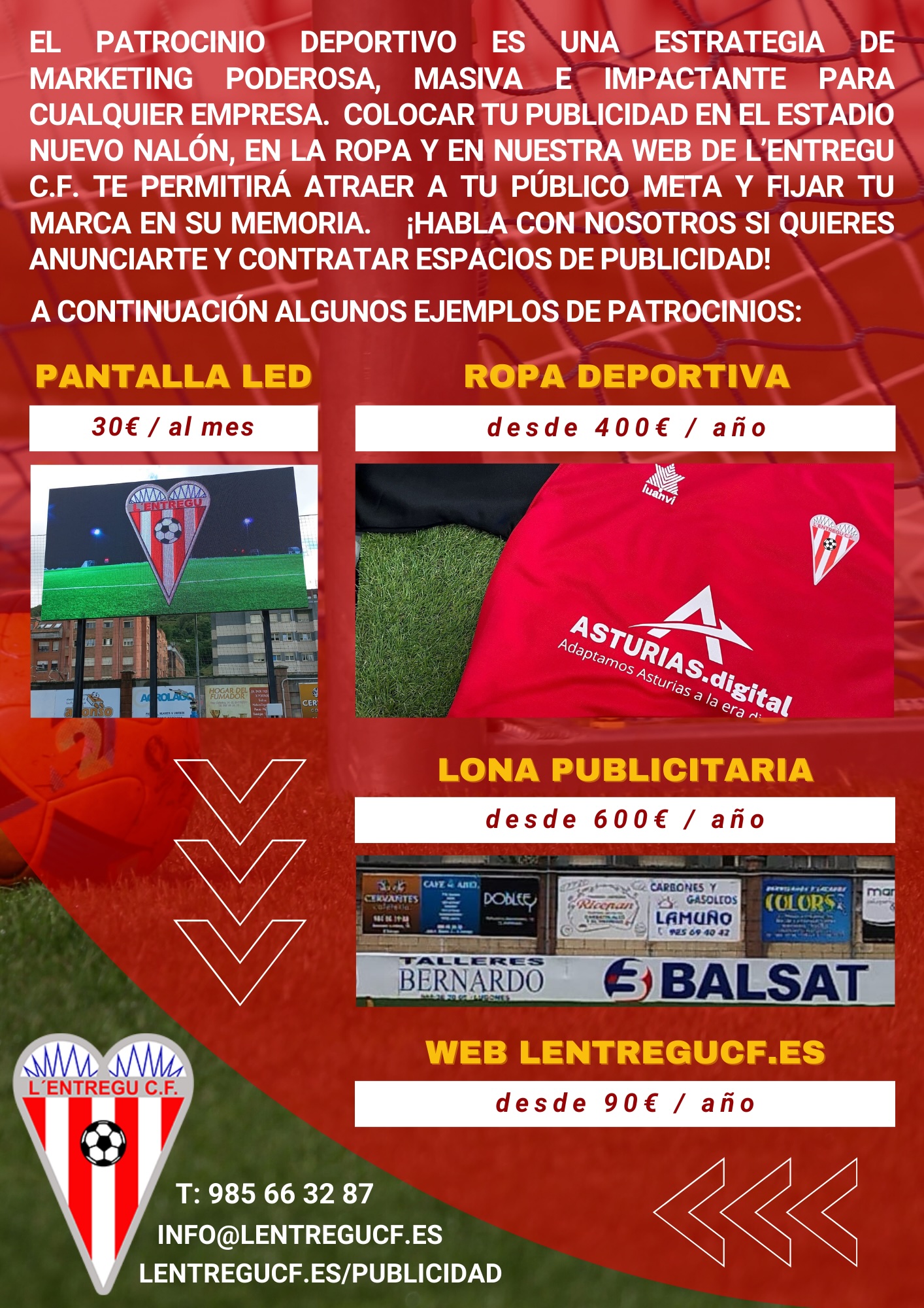 L'Entregu C.F. - Publicidad